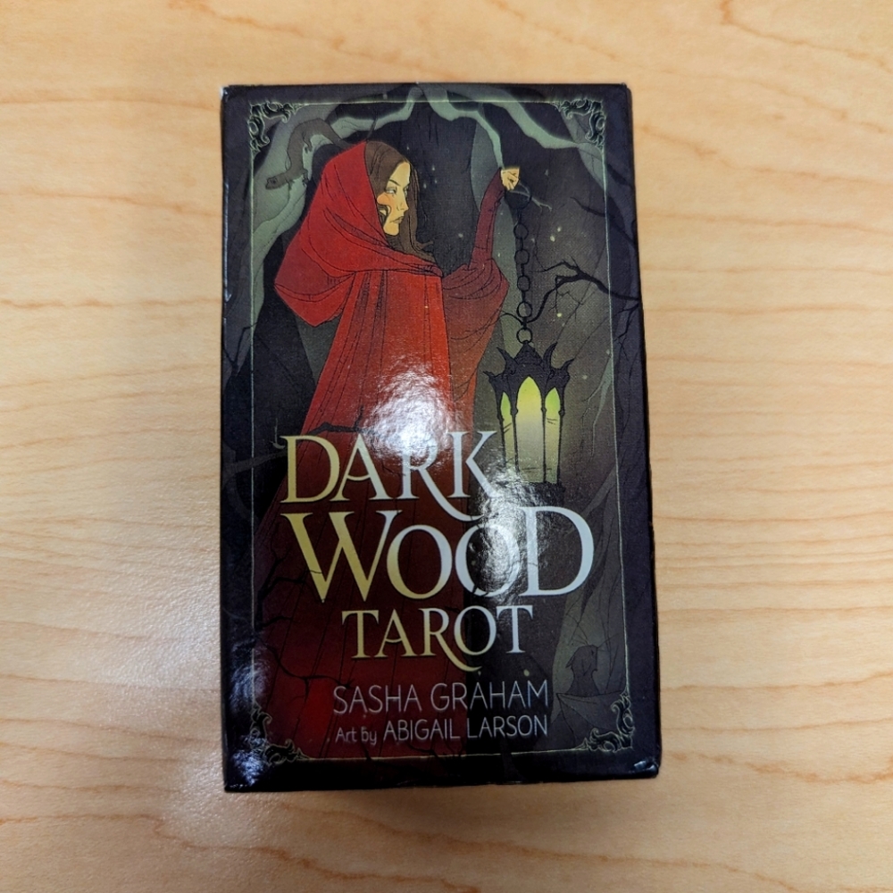 Dark wood tarot cards